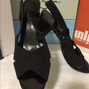 Franco Sarto black sling back sandals-11